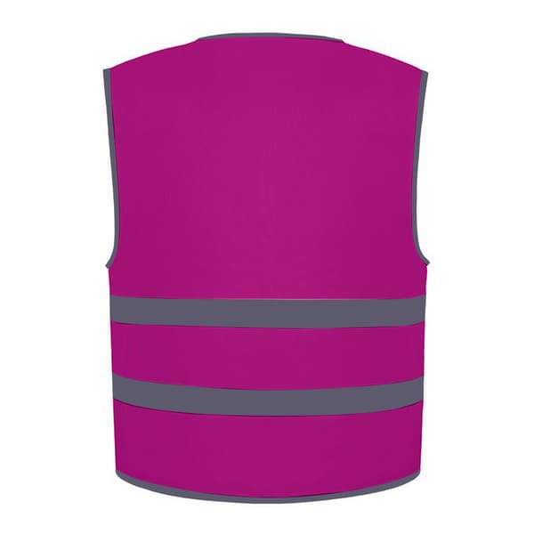 Yoko Hi-Vis Barn/Barn Reflekterande Kant Väst S Hallon Raspberry S