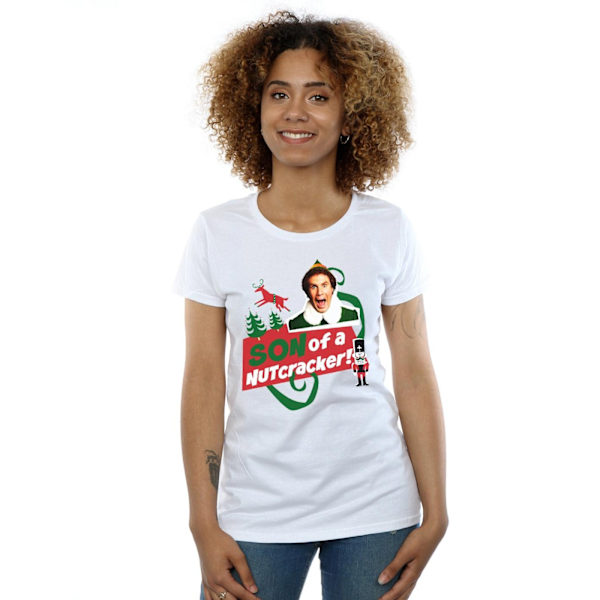 Elf Dam/Damer Son Of A Nutcracker Bomull T-Shirt M Vit White M