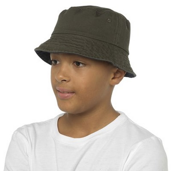 Tom Franks Barn/Barn T-Barn Reversibel Hink Hat 7-10 år Khaki/Navy 7-10 years