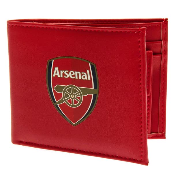 Arsenal FC Crest PU-plånbok, en storlek, röd Red One Size