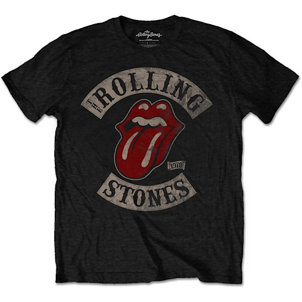 The Rolling Stones Unisex Adult Tour 1978 Bomull T-shirt 3XL Svart Black 3XL