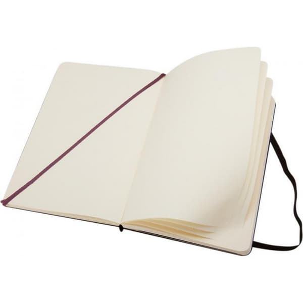 Moleskine Classic Pocket Hard Cover Plain Notebook One Size Sol Solid Black One Size