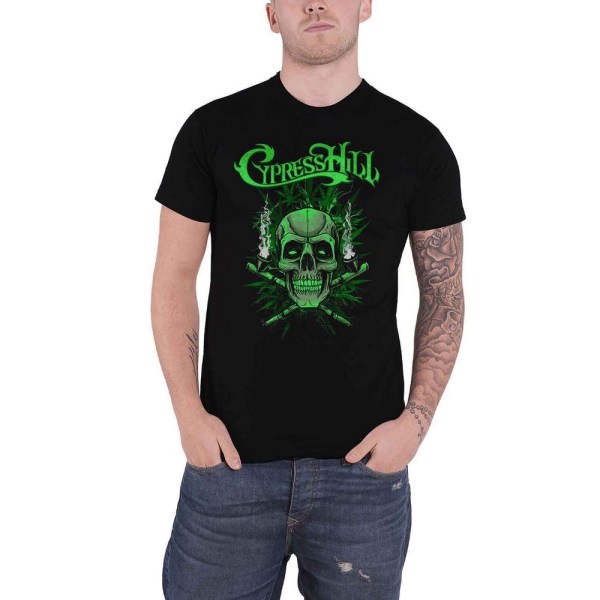Cypress Hill Unisex Adult Twin Pipes T-Shirt S Svart Black S