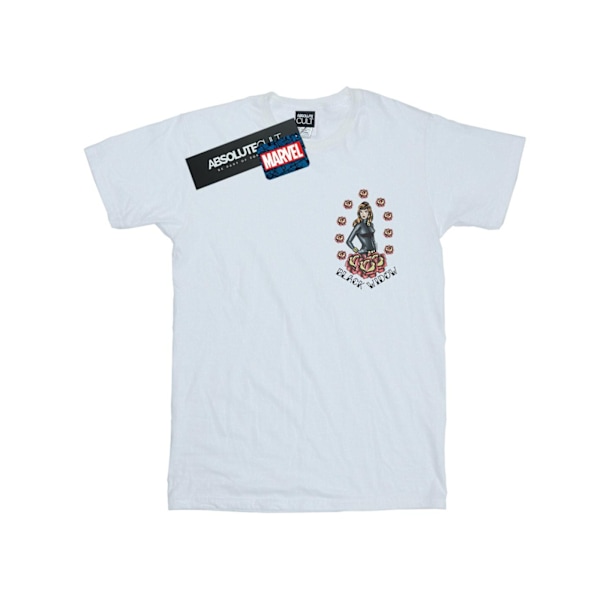 Marvel Boys Black Widow Tattoo Brösttryck T-shirt 9-11 år White 9-11 Years