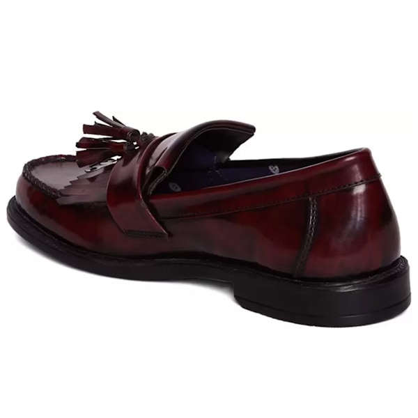 Roamers Mens Toggle Saddle Hi-Shine Läder Loafers 12 UK Oxblo Oxblood 12 UK