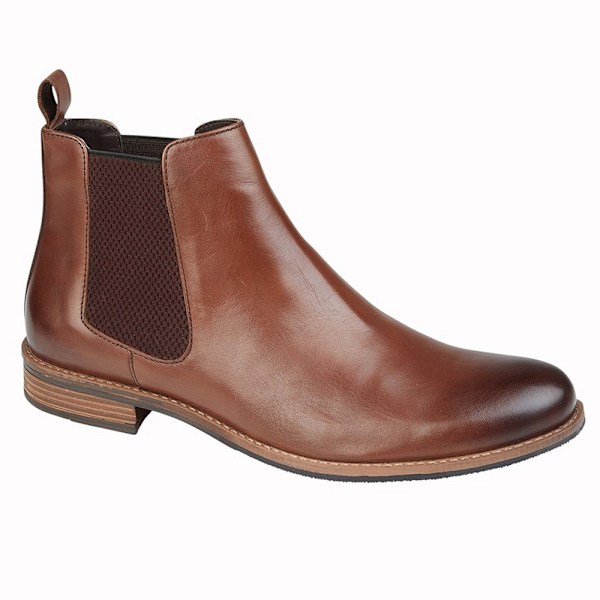 Roamers Herr Läder Gusset Boots 9 UK Brun Brown 9 UK