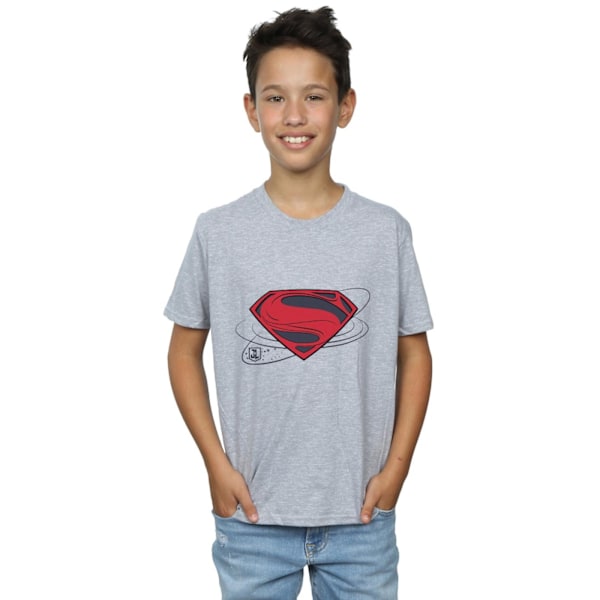 DC Comics Boys Justice League Movie Superman Logo T-Shirt 5-6 år Sports Grey 5-6 Years