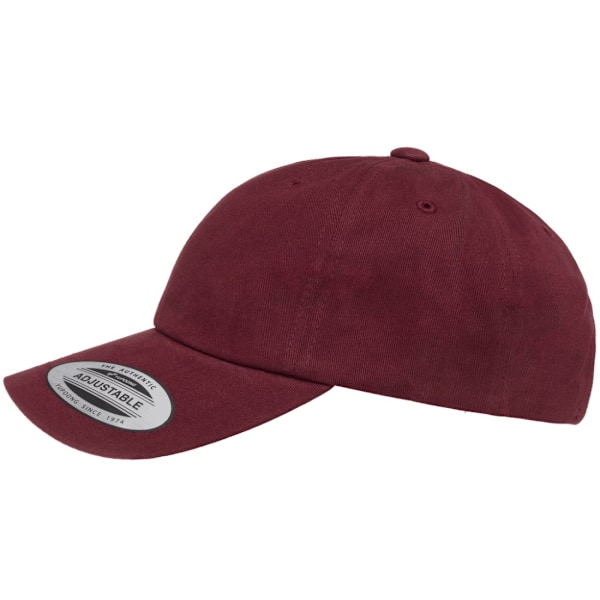 Flexfit By Yupoong Persika Bomullstwill Dad Cap En Storlek Maroon Maroon One Size