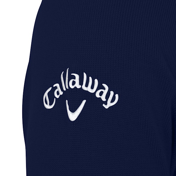 Callaway Ribbstickad V-ringad Merinoulltröja XL Peacoat Navy Peacoat Navy XL