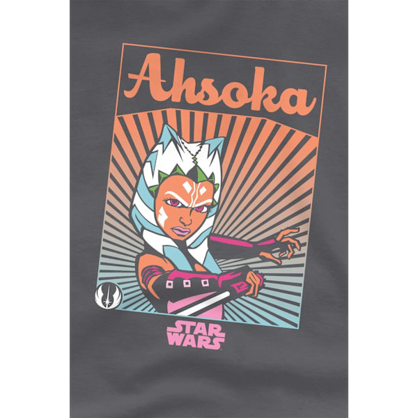 Ahsoka Herr Rays T-Shirt M Kolgrå Charcoal M