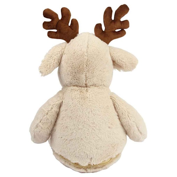 Mumbles Zipped Reindeer Plyschleksak En Storlek Ljusbrun Light Brown One Size
