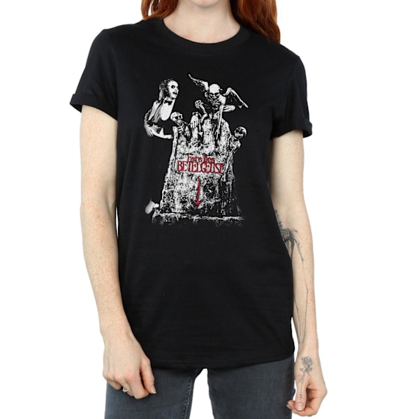 Beetlejuice Dam/Damer Graveyard Pose Bomull Boyfriend T-Shi Black XL