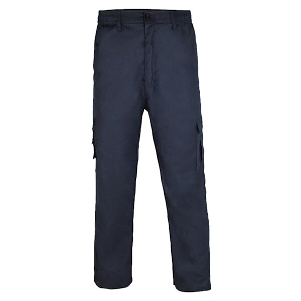 Krisp Herr Multi Pocket Cargo Byxor M Marinblå Navy M