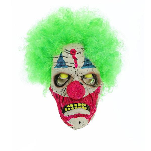 Smiffys Herr Clown UV Svartljusmask One Size Flerfärgad Multicoloured One Size