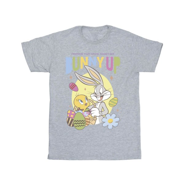 Looney Tunes Girls Bunny Up Bomull T-shirt 7-8 år Sports Grå Sports Grey 7-8 Years