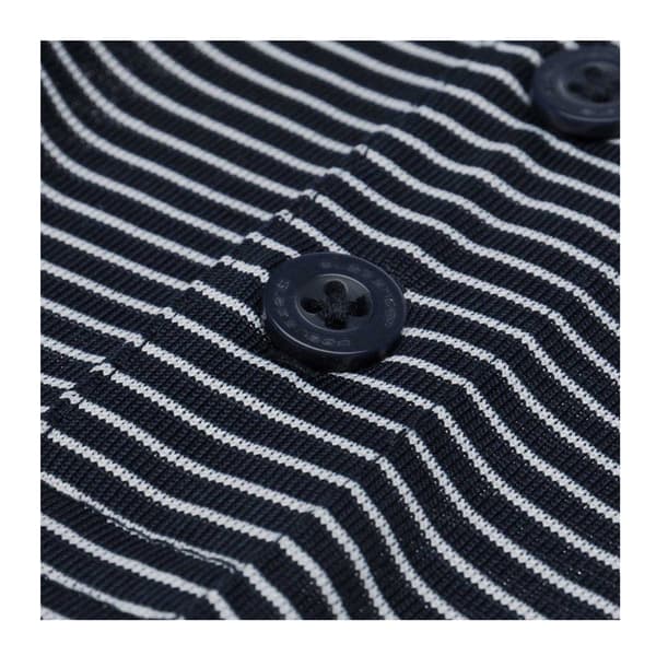 Slazenger Herr Micro-Stripe Golf Pikétröja XL Marinblå Navy XL