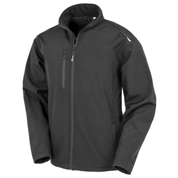 Result Genuine Recycled Herr 3-lagers Softshelljacka 4XL Svart Black 4XL