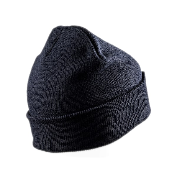 Result Vuxen Unisex Dubbelstickad Thinsulate Printers Mössa En Storlek Navy One Size