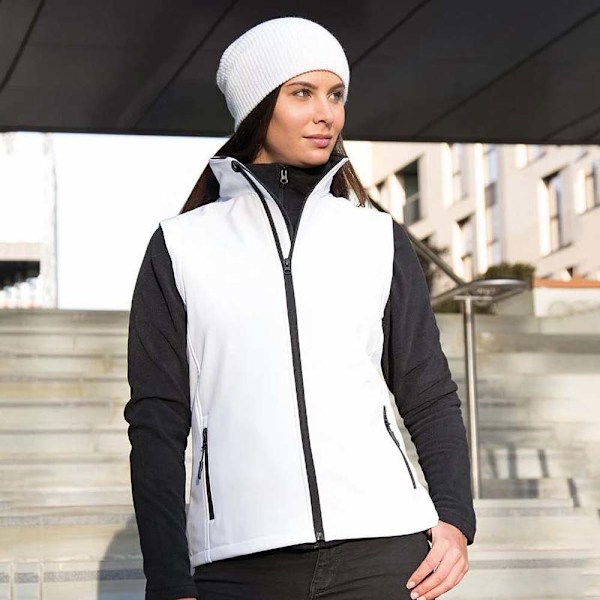 Result Core Dam/Damer Tryckbar Softshell Väst L Vit White / Black L