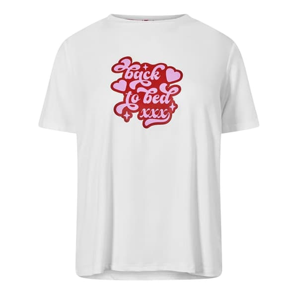 Urban Threads Dam/Dam Pyjamas Set Back To Bed 8 UK Röd Red 8 UK