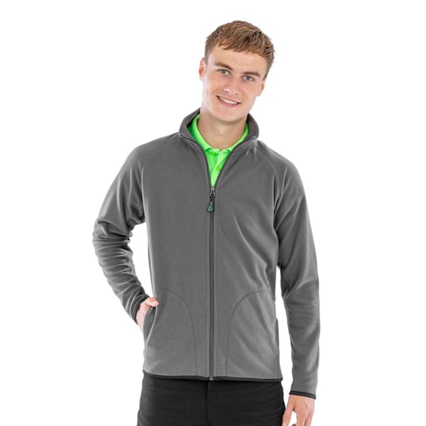Result Äkta Återvunnen Herr Fleece Jacka 4XL Grå Grey 4XL