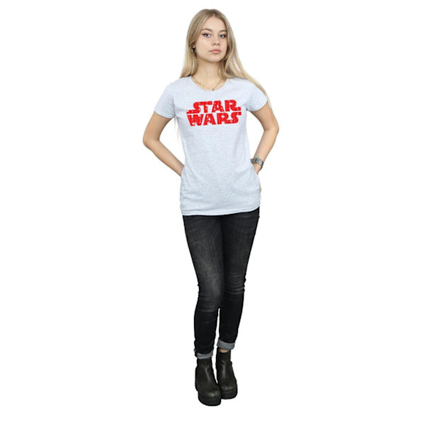 Star Wars Dam/Damer Jul-logotyp Bomull T-shirt XXL Sport Sports Grey XXL