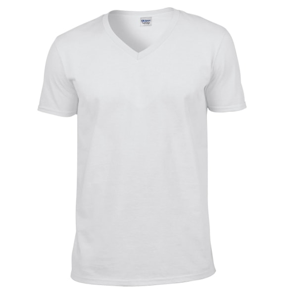 Gildan Unisex Adult Softstyle V-halsad T-shirt L Vit White L