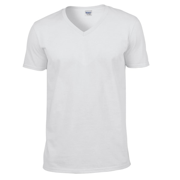 Gildan Unisex Adult Softstyle V-halsad T-shirt M Vit White M