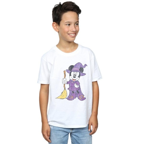 Disney Pojkar Minnie Mouse Häxdräkt T-shirt 7-8 År Vit White 7-8 Years