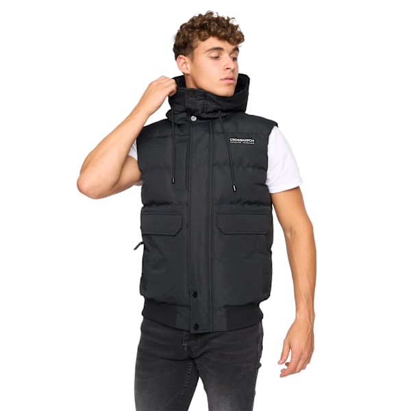 Crosshatch Milwaka Väst för Män M Svart Black M