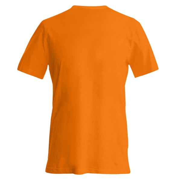 Kariban herr kortärmad V-ringad Slim Fit T-shirt S Orange Orange S