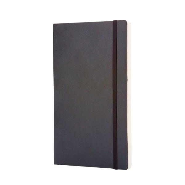 Moleskine Classic L Soft Cover Plain Notebook One Size Solid Bl Solid Black One Size