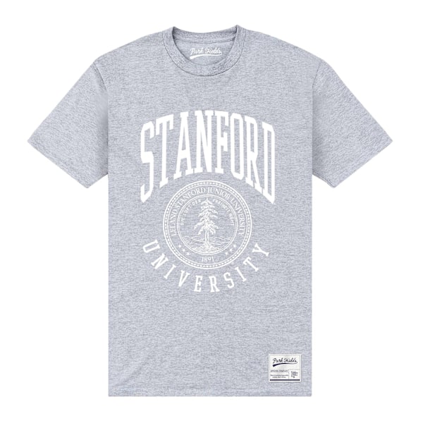 Stanford University Unisex Vuxen Crest T-Shirt M Grå Grey M