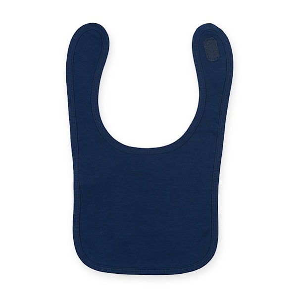 Larkwood Baby Unisex enfärgad och kontrastfärgad haklapp (2-pack) One Size Navy One Size