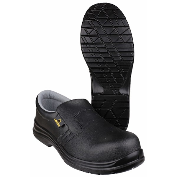 Amblers Safety FS661 Unisex Slip On Säkerhetsskor 9 UK Svart Black 9 UK