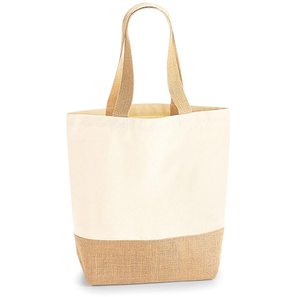 Westford Mill Jute Base Canvas Shopper One Size Natural Natural One Size