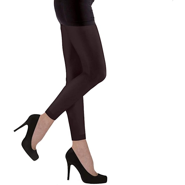 Silkeslena dam/kvinnors ogenomskinliga 70 denier fotlösa strumpbyxor (1 par) M Black Medium (5ft-5ft8”)