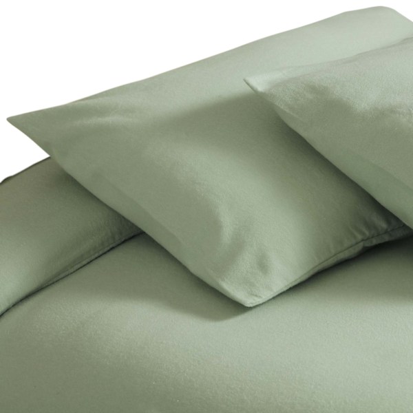 Belledorm Borstad Bomull Örngott (Par) Standardstorlek G Green Apple One Size