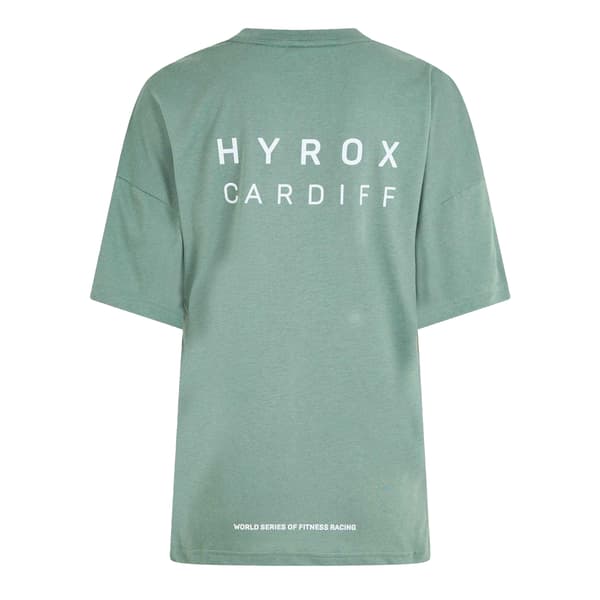 Puma Dam Hyrox Logo Performance T-shirt 8 UK Eucalypt Eucalyptus 8 UK
