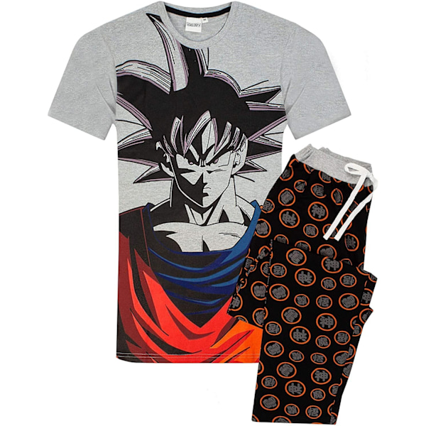 Dragon Ball Z Herr Goku Lång Pyjamas Set XL Grå/Svart/Röd Grey/Black/Red XL