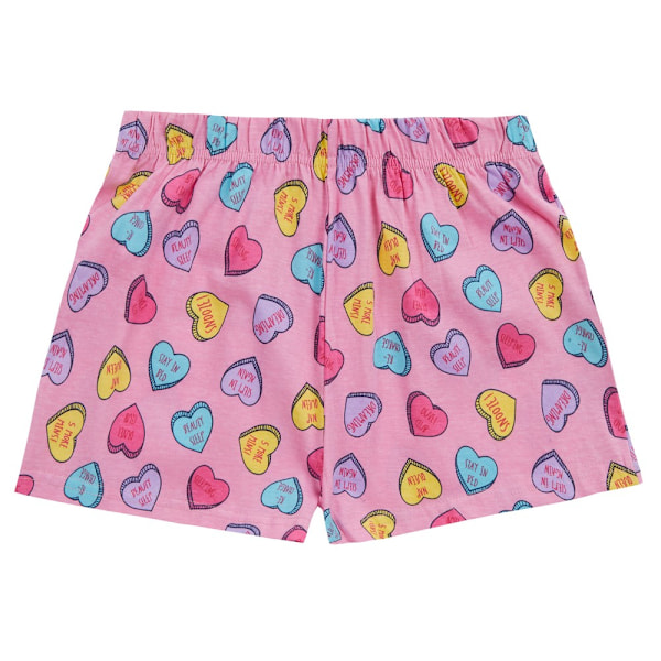 Minikidz Flickor 4Kidz Love Heart Pyjamasset 9-10 År Rosa Pink 9-10 Years