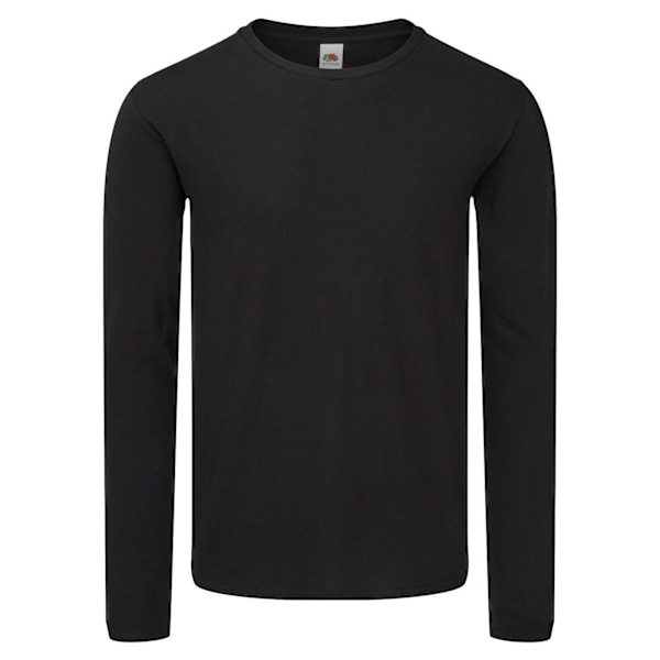 Fruit Of The Loom Mens Iconic 150 Long-Sleeved T-Shirt XL Svart Black XL