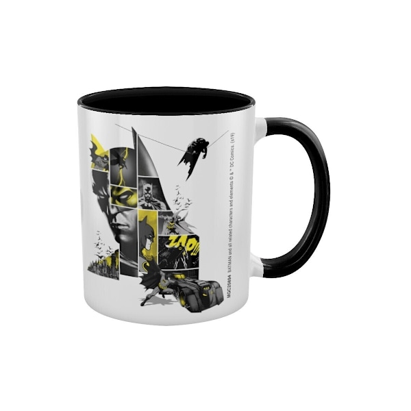 Batman 80-årsmugg En storlek Svart/Vit Black/White One Size
