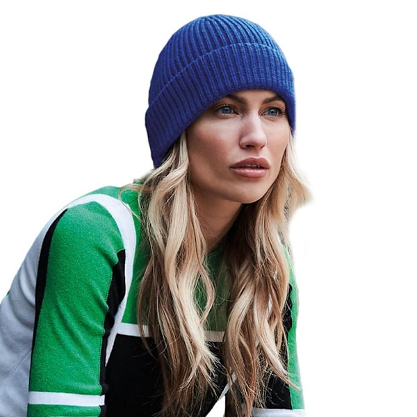 Beechfield Engineered Knit Ribbed Beanie One Size Bright Royal Bright Royal One Size