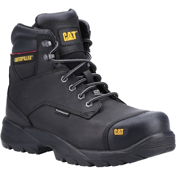 Caterpillar Spiro Herr Säkerhetskänga med Snörning Vattentät 7 UK Svart Black 7 UK