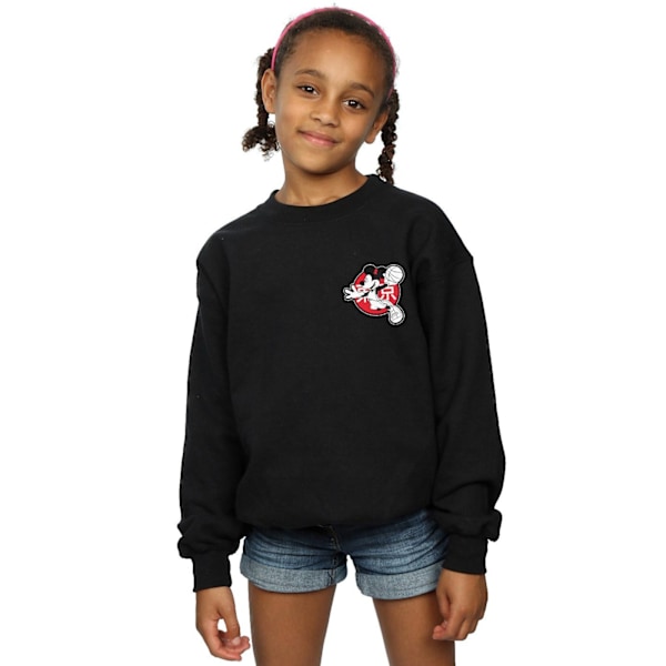 Disney Girls Mickey Mouse Dunking Sweatshirt 7-8 år Svart Black 7-8 Years