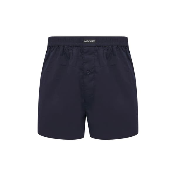 Lyle & Scott Boxershorts för män (2-pack) S Blå/Peacoat Blue/Peacoat S