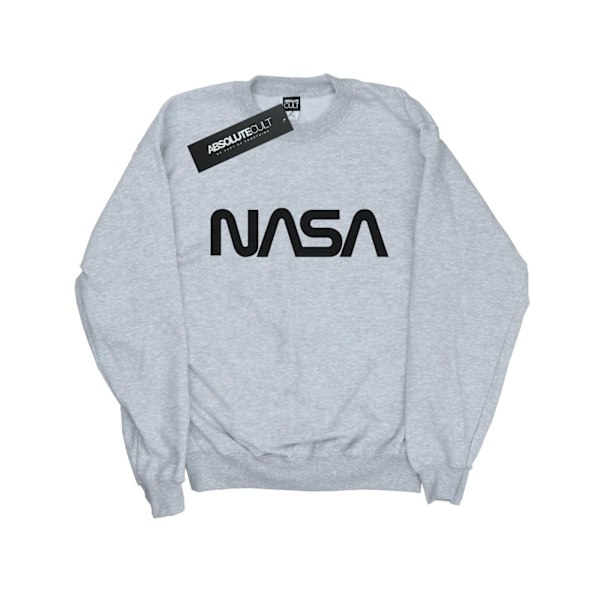 NASA Boys Modern Logo Sweatshirt 5-6 år Sports Grey Sports Grey 5-6 Years