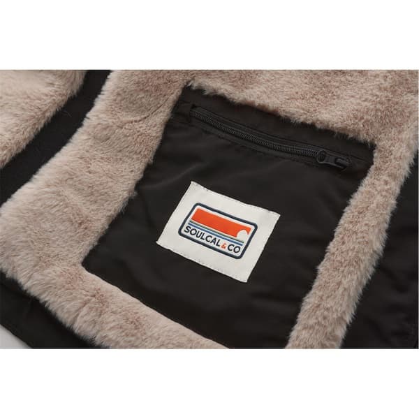 SoulCal Bubble Pufferjacka för dam, storlek 6 UK, Svart Black 6 UK