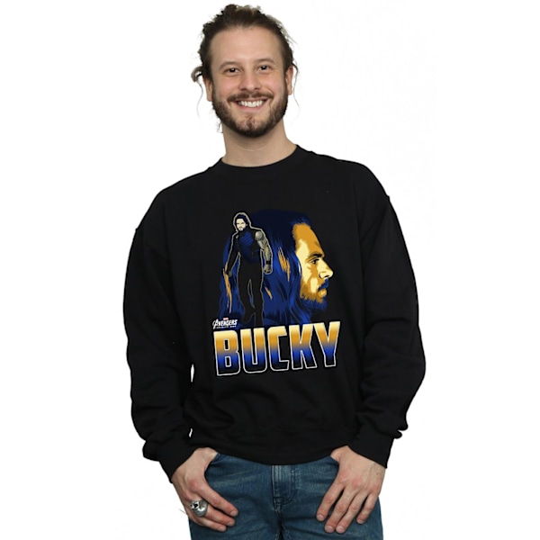 Marvel Mens Avengers Infinity War Bucky Character Sweatshirt XX Black XXL